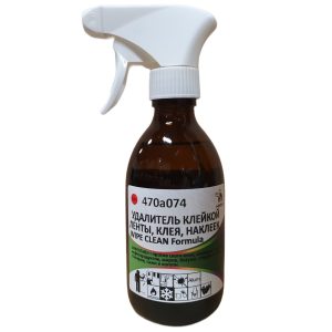 Средство для удаления клейкой ленты, битума, чернила, следов резины WIPE CLEAN Formula. Готовый к применению.