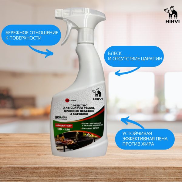 Средство для чистки гриля, духовых шкафов и барбекю SMOKE CLEAN 10/20 Концентрат 1:10-1:20 — изображение 8